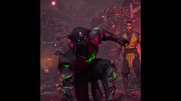 “Win the fight or protect your ego” — Noob Saibot’s bloody answer 🔥 #mortalkombat #shorts #mk1