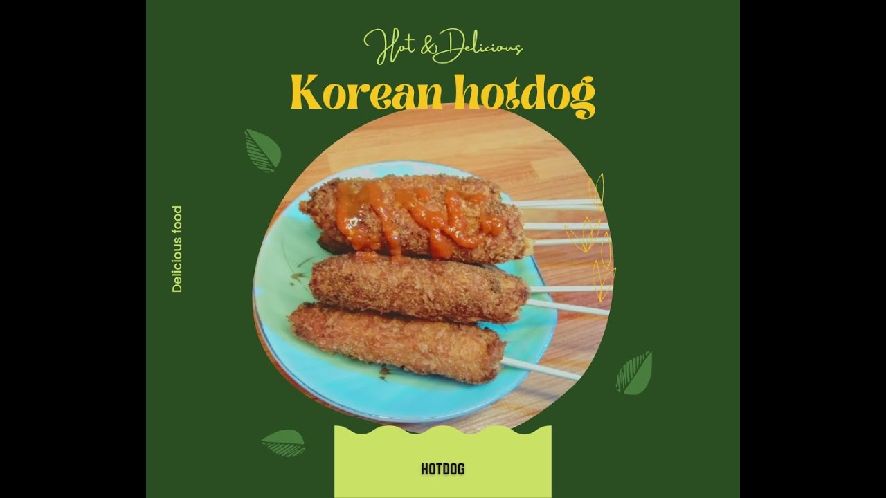 How to make korean hotdog at home l ကိုးရီးယားဟော့ဒေါ့အလွယ်လုပ်နည်း l Easy way to make Korean Hotdog