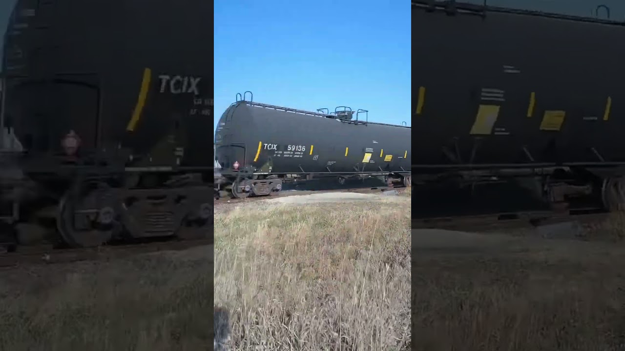 Union Pacific train running weird coil car up north on the Spine Line