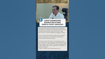 Luhut Buka Suara soal Keributan Utang Kereta Cepat Whoosh: Masalahnya Apa? Siapa yang Minta APBN?