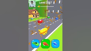 Shape-shifting Funny Race Gameplay new hyper casual game Level-2067 #shorts #gameplay #shapeshifting