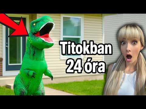 TITOKBAN egy DINO JELMEZBEN!😱 #24óra