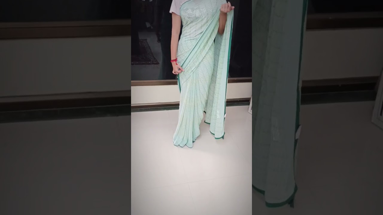 synthetic saree || 