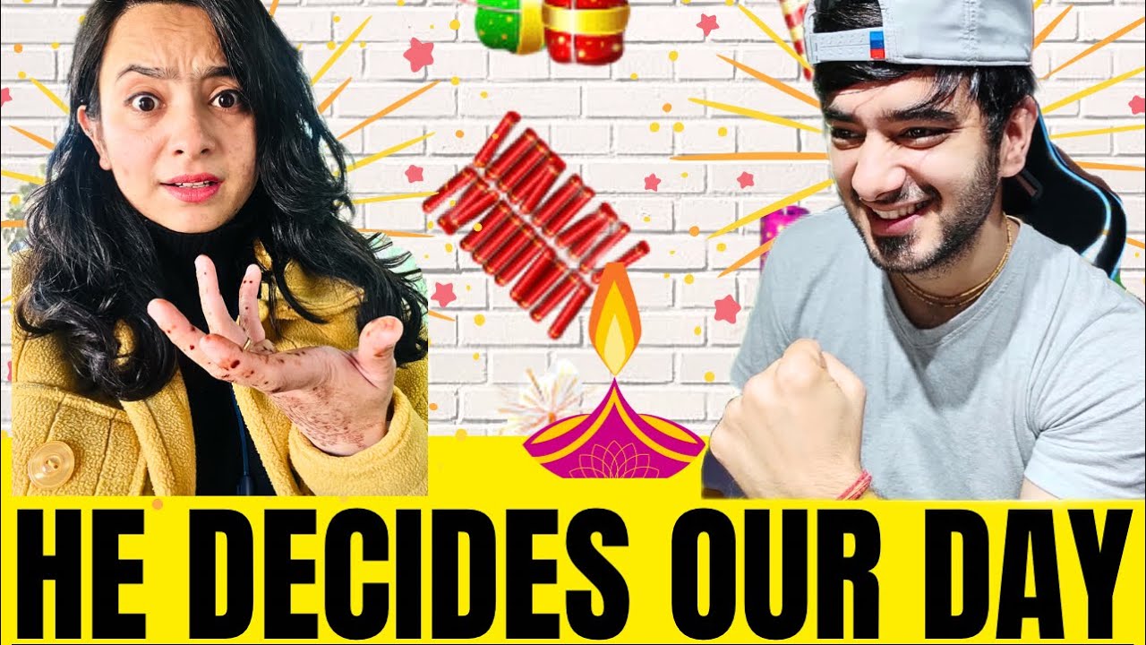 MY BROTHER DECIDES what we do all DAY🥲(DIWALI VLOG)🧨