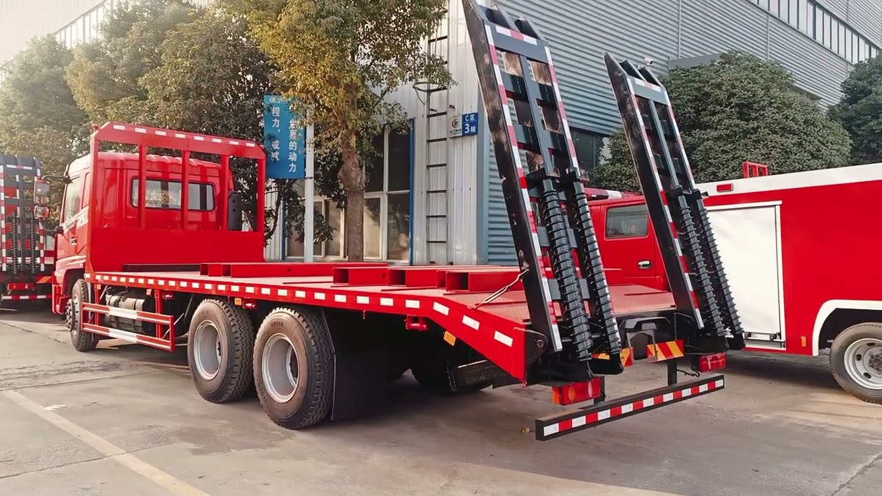 Dongfeng 4x2 flatbed trailer truck for sale customization is available export worldwide cheap price