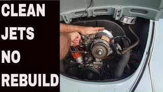 Cleaning out carburetor jets without rebuilding it Clean carb without rebuild