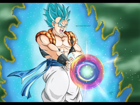 Digital Drawing SUPER SAIYAN BLUE GOGETA Stardust Breaker | Dragon Ball Super | Sketchbook Pro