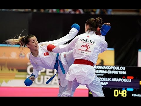 Serap Özçelik Arapoğlu (TUR) - E. Christina Kavakopoulou (GRE) - #Karate1Dubai - Final Kumite -50 Kg