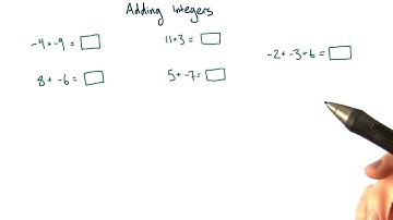 Adding integers - Intro Algebra Review