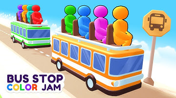 Bus Stop Color Jam - Gameplay Video - Level 7 & 8 Solution
