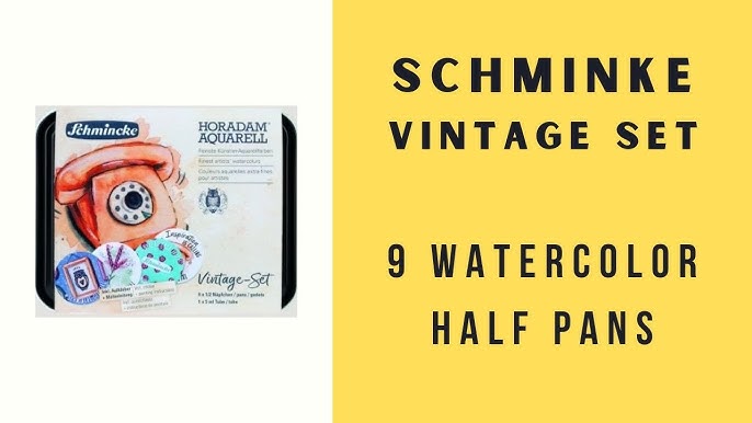 Schmincke : Horadam Watercolor Paint : Metal Set : 8 Half Pans