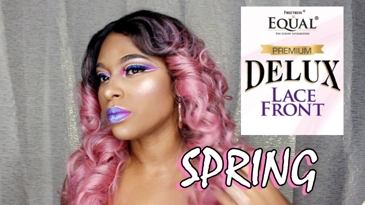 Pink wig sale 2020  hairstyle Spring is here Gk 13x6 Pink Lace Front Wig Human Hair 180% HD Lace Body  main image 2