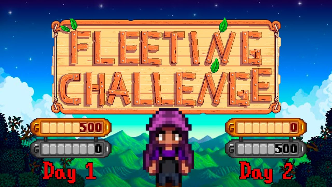 Stardew Valley but I LOST EVERYTHING everyday - Fleeting Challenge ep. 1