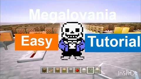 How to make Megalovania FULL tutorial Minecraft noteblocks