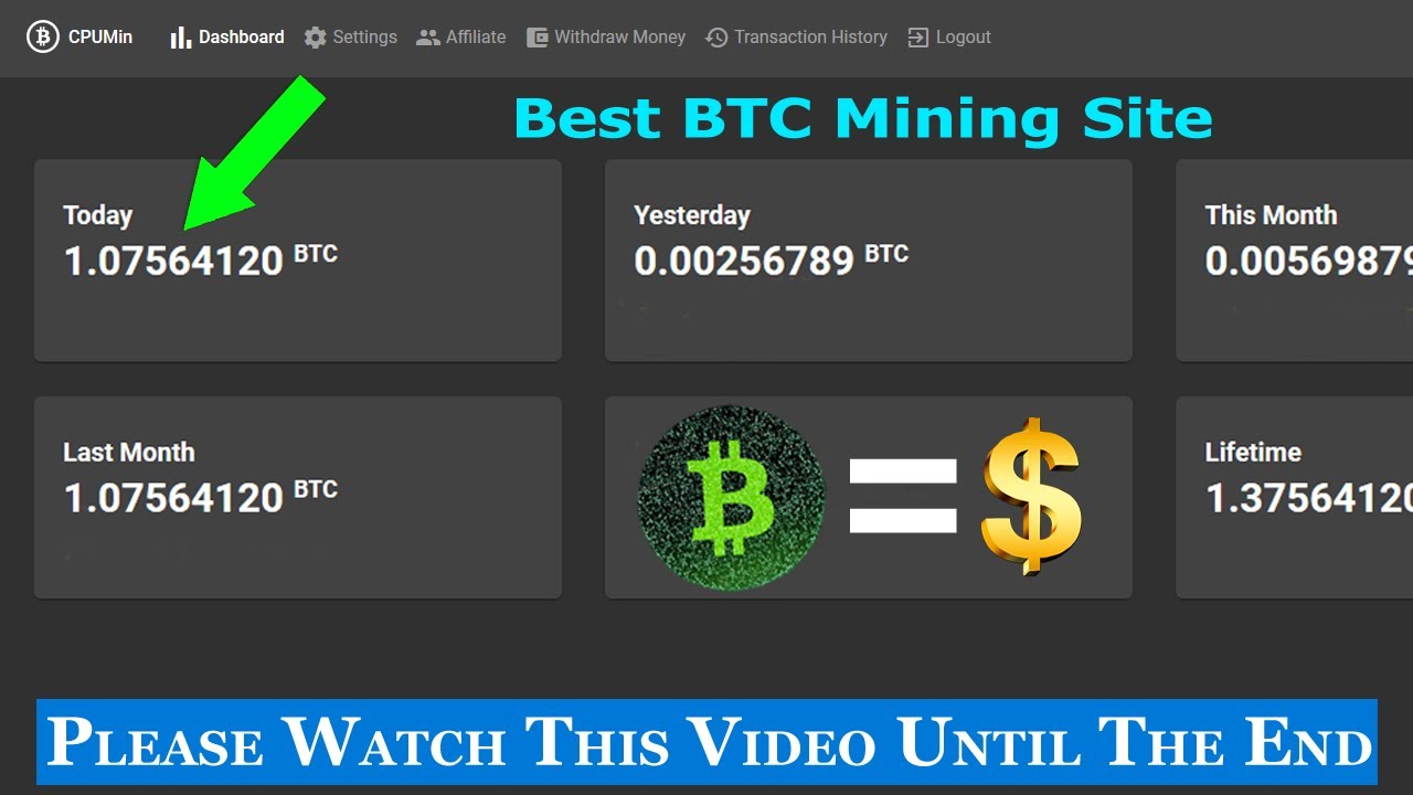 site mining btc