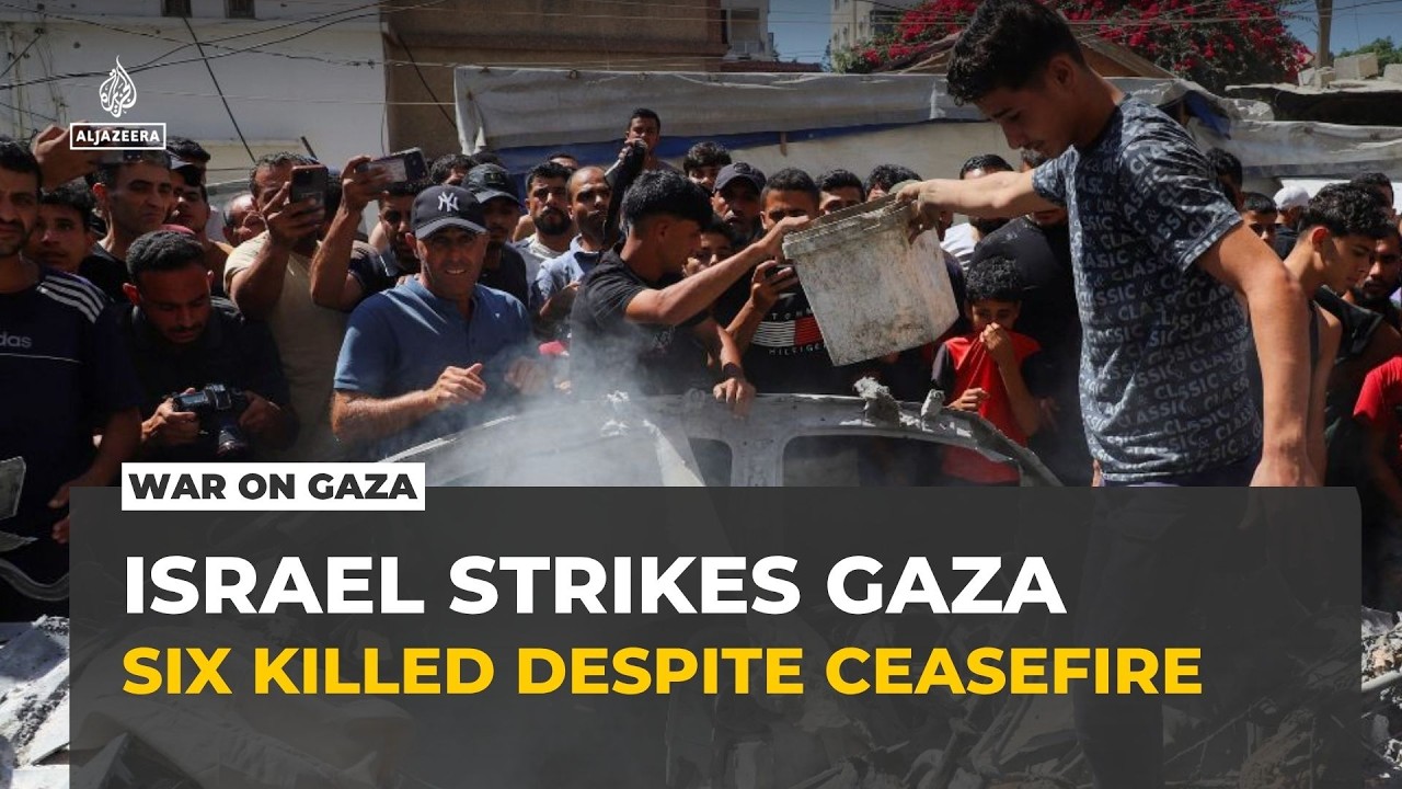 Israeli attacks on Gaza kill six people despite ‘ceasefire’