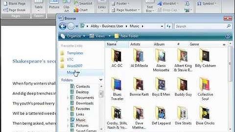 Microsoft Word 2007 ENG TB 05 15 Insert Audio and Video