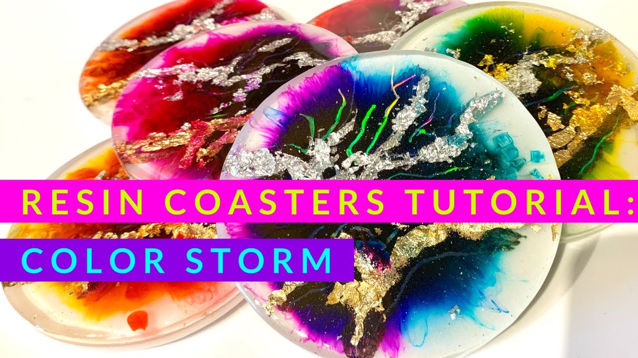 How To Dye and Stencil Wooden Coasters with Video Tutorial