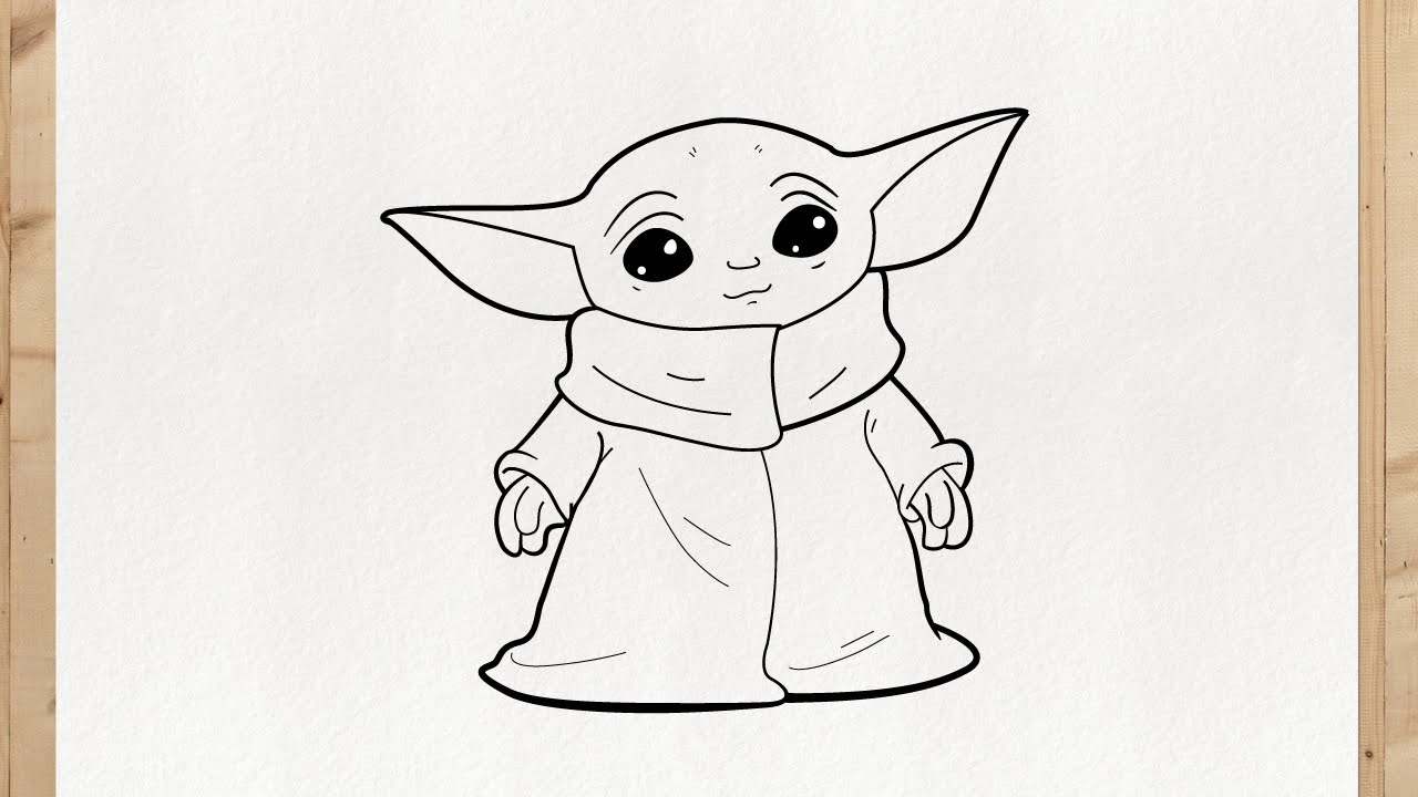 Comment Dessiner Bebe Yoda Baby Yoda Star Wars Etape Par Etape Et Facilement Youtube