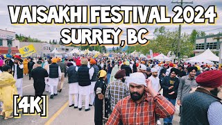 [4K] 🇨🇦 Surrey Vaisakhi Festival 2024 [Part 1]  | Nagar Kirtan | Khalsa | Surrey, BC, Canada