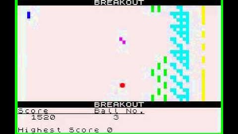 Breakout -- from Cassette 50 (ZX Spectrum)