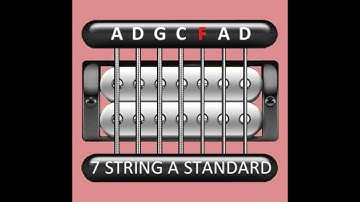 Perfect Guitar Tuner (7 String A Standard = A D G C F A D)