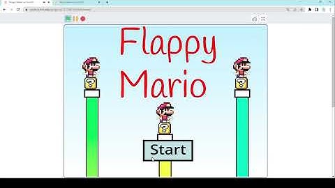Flappy MARIO game in Scratch