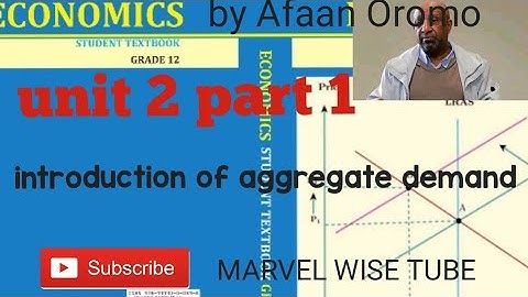 Economic grade 12 new curriculum unit 2 part  1 introduction of aggregate demand by Afaan Oromo
