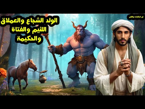 قصة الولد الشجاع والعملاق اللئيم والفتاة والحكيمة من القصص الخيالية المشوقة والمسموعة قبل النوم