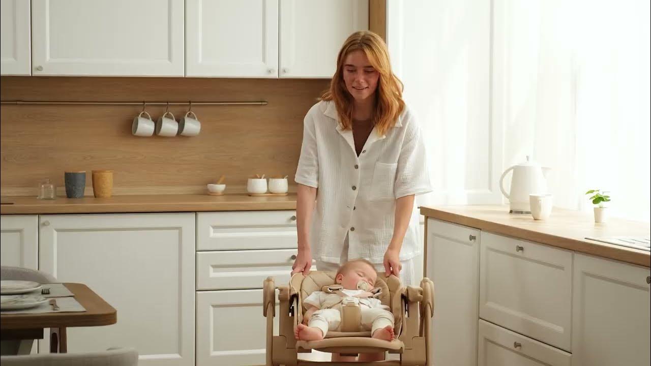 Стул для кормления BERNY LUX | Happy Baby - YouTube