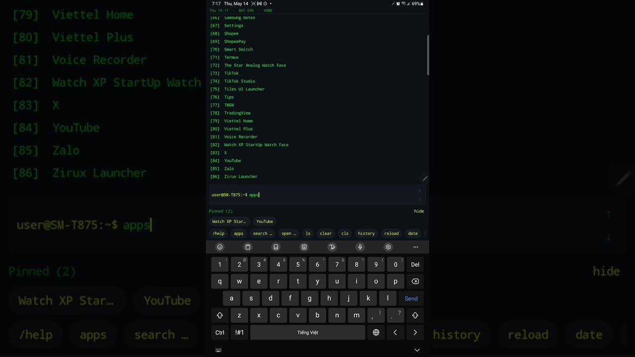 Command Launcher — your Android HOME, shaped like a shell.