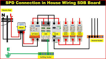 How To Install Surge Protection Device | Single Phase SPD Connection Diagram |