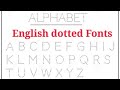 How to write English Dotted fonts in Ms Word