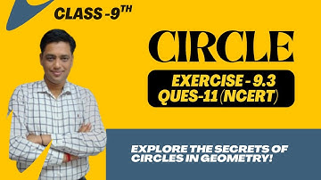 Class 9 Circles Ex 9.3 Q11 | Step by Step NCERT Solution  ABC and ADC are two right triangles with..