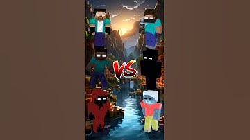 Minecraft Herobrine Vs Null#shortsfeed​ #shorts​ #minecraftshorts #null #herobrine
