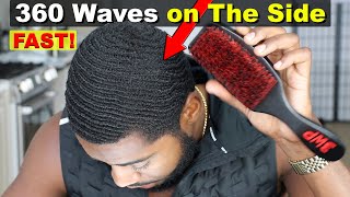 How To Get Waves on the Sides - 360 Brush Techniques for Fast Results!