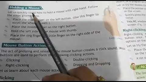Grade 2nd Chapter 5th (Mouse - An input device ) Part-2