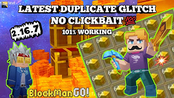 2.16.7 Latest duplicate glitch blockman go skyblock | latest duplicate Glitch Bmgo skyblock