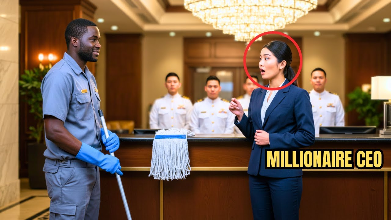 Black CLEANING MAN Was Mopping Floors - Then Spoke JAPANESE To ...