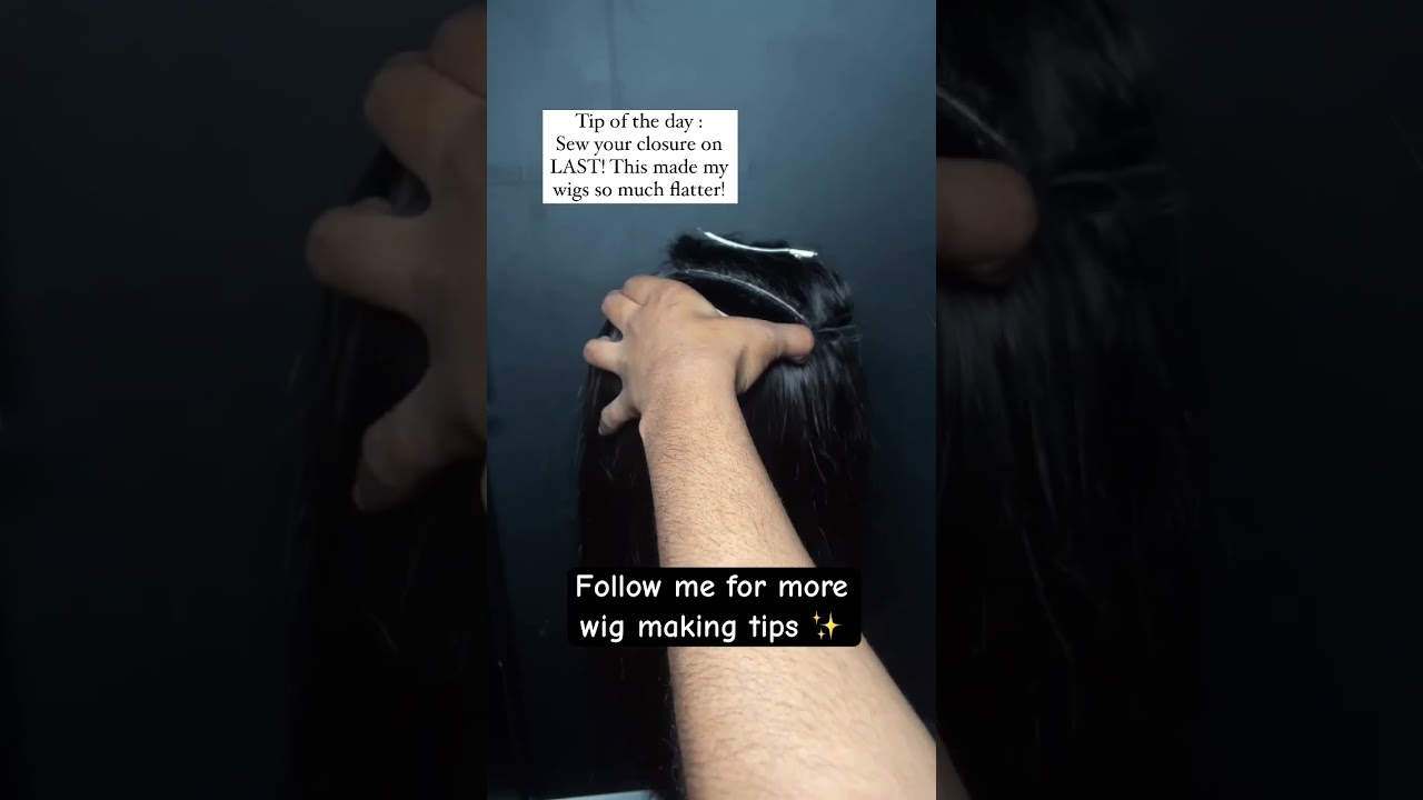 Wig making : Sewing a closure 