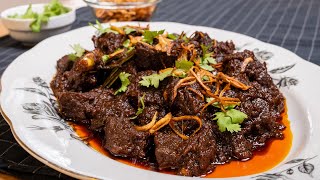 Daging Masak Hitam Berempah Terlajak Sedap