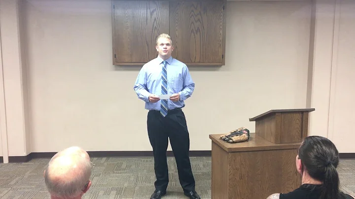 Nathan Enns Special Occasion Speech