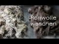 Rohwolle waschen (mit Unicorn Power Scour) (Update in der Videobeschriebung)