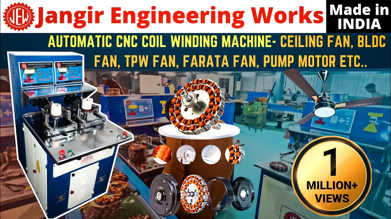 Automatic Ceiling Fan Coil Winding Machine, CNC Coil Winding Machine, Coil Inserting Machine
