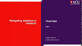 Navigating statistics: Overview