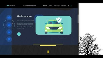 Insurance - Car Insurance Service Website Design HTML CSS JS