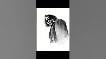 Sketching the Joker in Procreate #shorts #batman