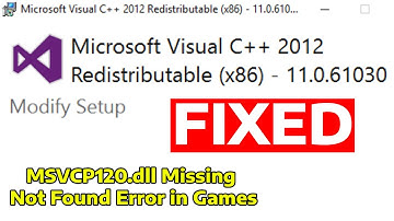 How To Fix MSVCP120.dll Missing Not Found Error in Games