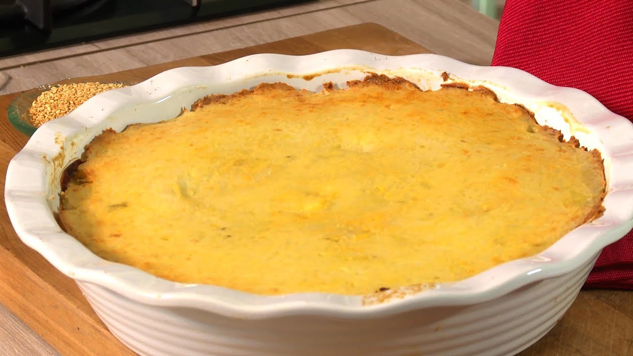 Pastel de Papas con Vegetales - Cómo me Sano