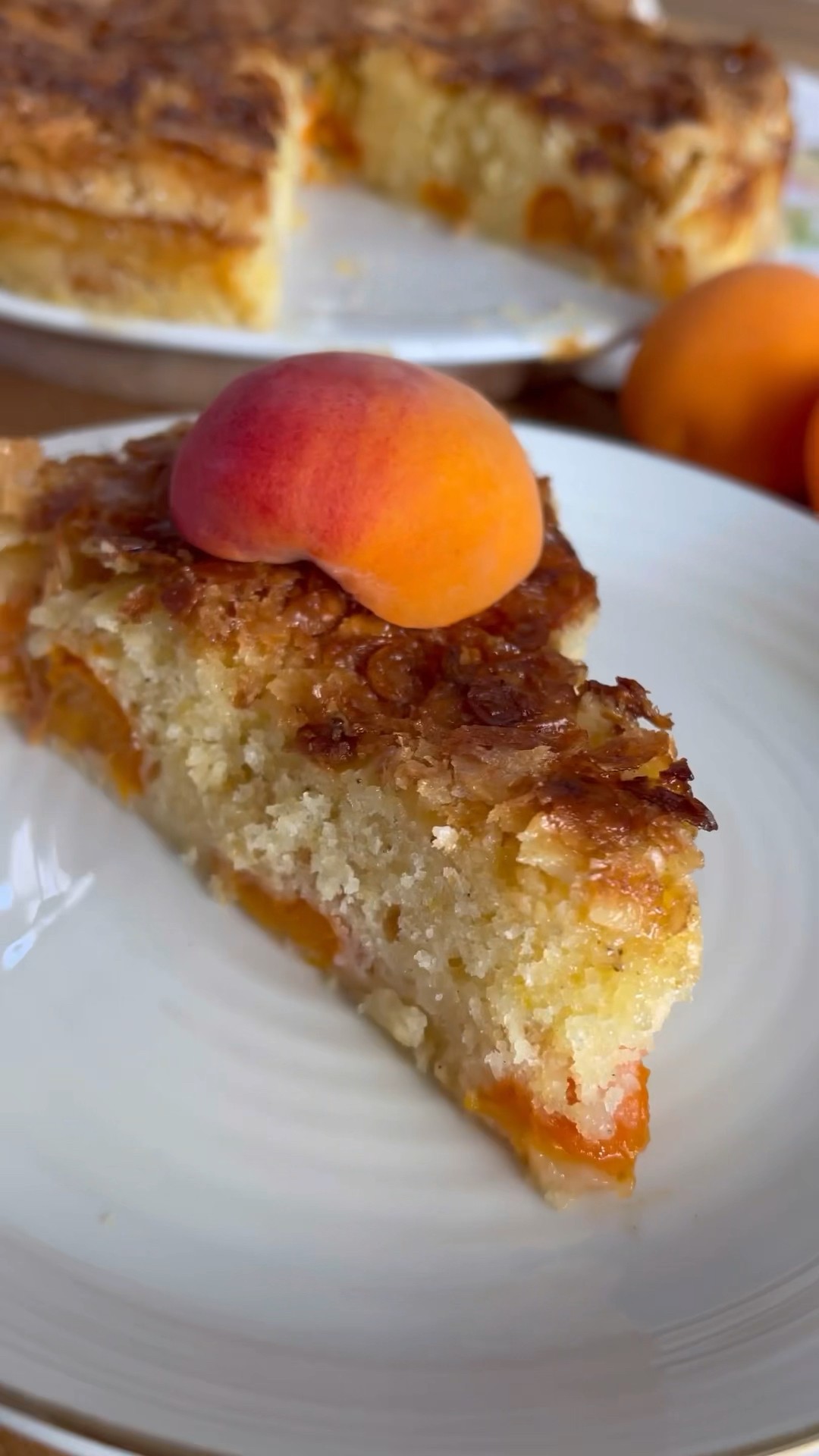 🍑 Aprikosenkuchen mit Bienenstichhaube #recipe #thermomix #baking - YouTube